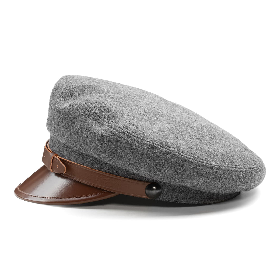 Sterkowski Maciejowka Model 1 Mütze | Wolle Schirmmütze für Herren und Frauen | Elegant Breton Mütze