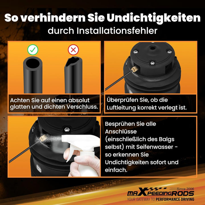 maXpeedingrods 2113200925 Luftfeder mit 2Pins Hinten Links/Rechts für E-Klasse S211
