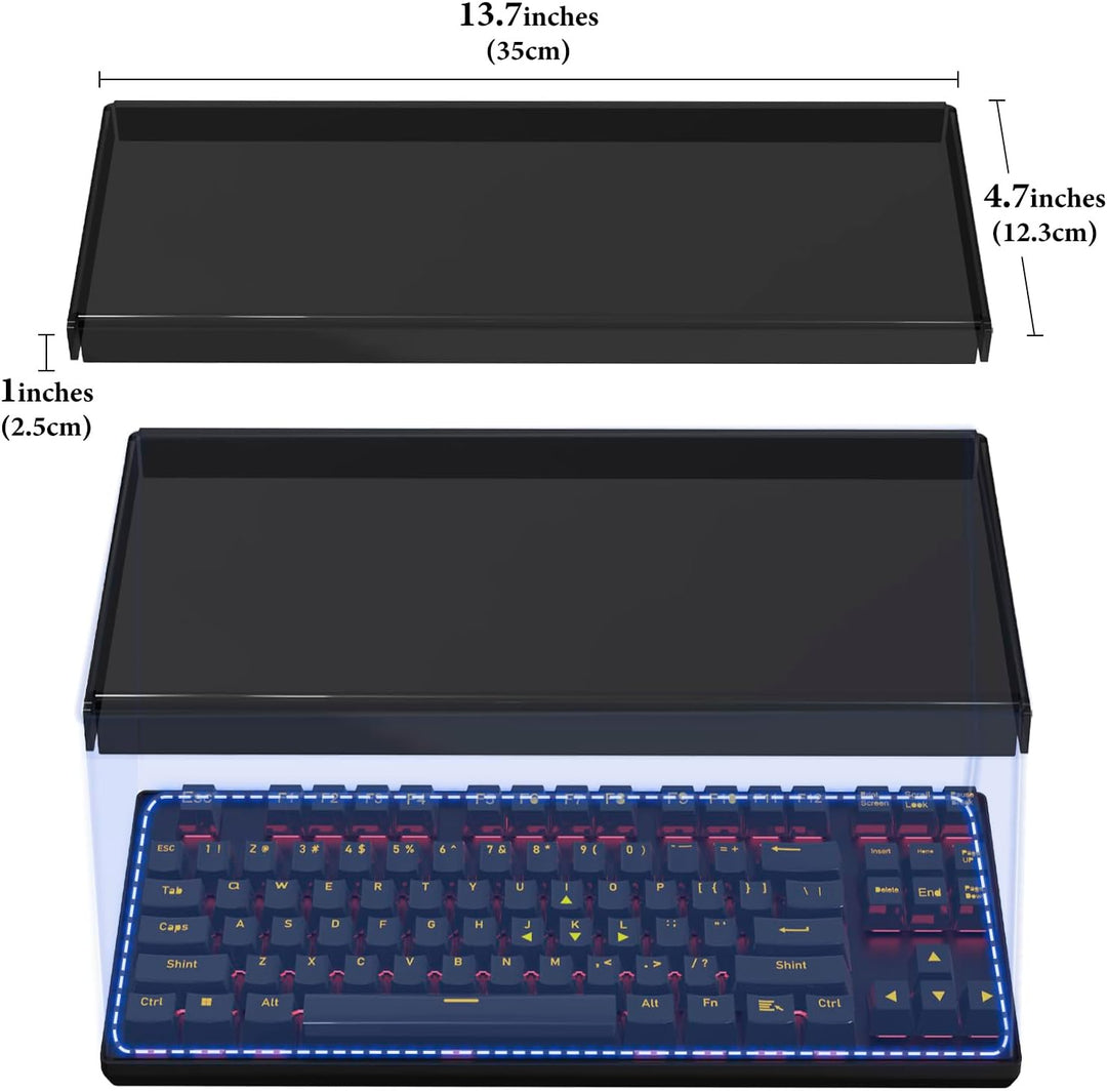 GEEKRIA Tenkeyless TKL-Tastatur-Staubschutz, transparente Acryl-Tastaturabdeckung für 80% kompakte 8