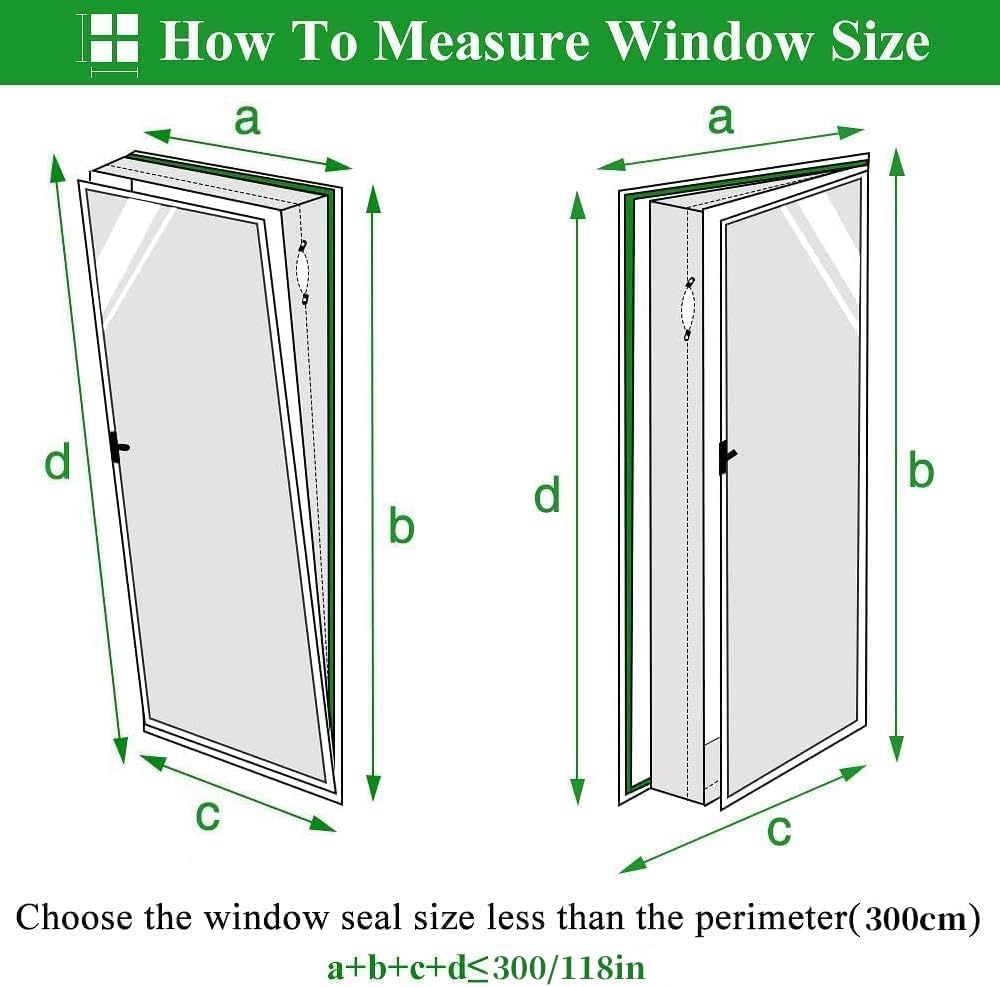 Fensterabdichtung für mobile Klimageräte, Klimaanlagen,3m | Flexible Dichtung für Fenster, Dachfenst