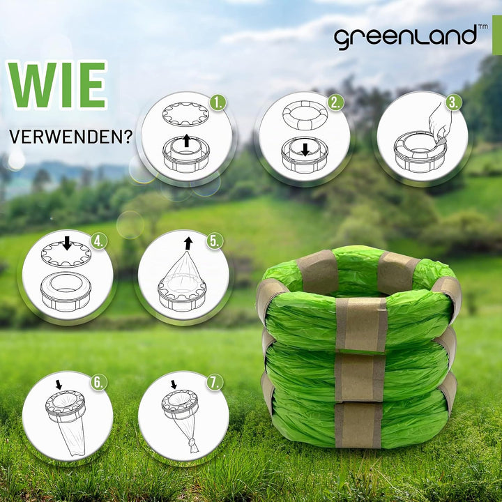 Greenland® Umweltfreundliche Nachfüllfolienringe, kompatibel mit Tommee Tippee Twist &amp; Click, und Si