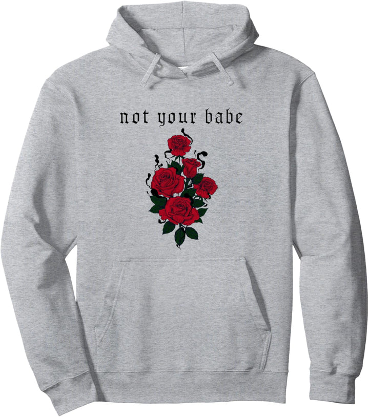 Aesthetic E-girl E-boy Goth Rose Soft Grunge Sad Babe Pullover Hoodie