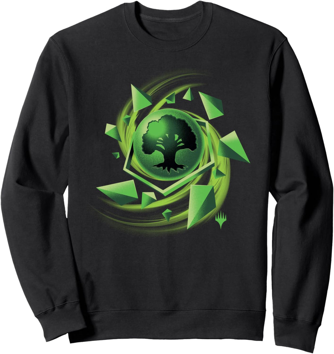 Magic: The Gathering 3D Green Mana Abstract Sweatshirt