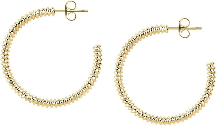 Morellato CREOLE Damen Ohrringe Creolen aus Stahl, PVD Gold - SAUP01