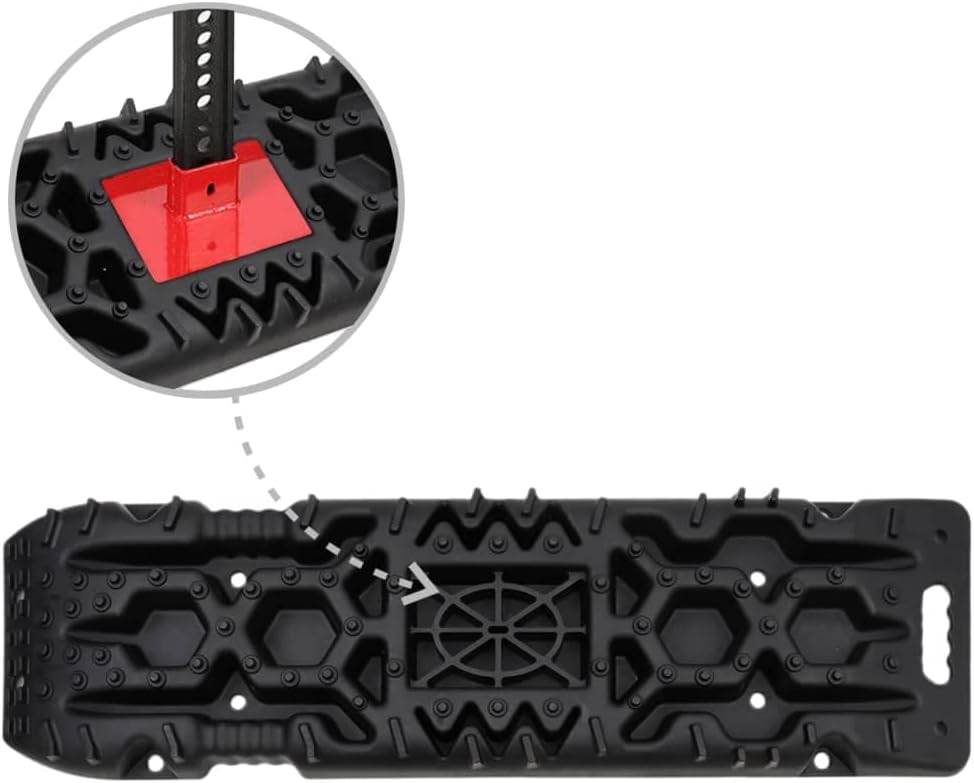 vidaXL Traktionsmatte 2 STK., Sandbleche Offroad, Anfahrhilfe Wohnmobil Recovery Board, Tracktionshi
