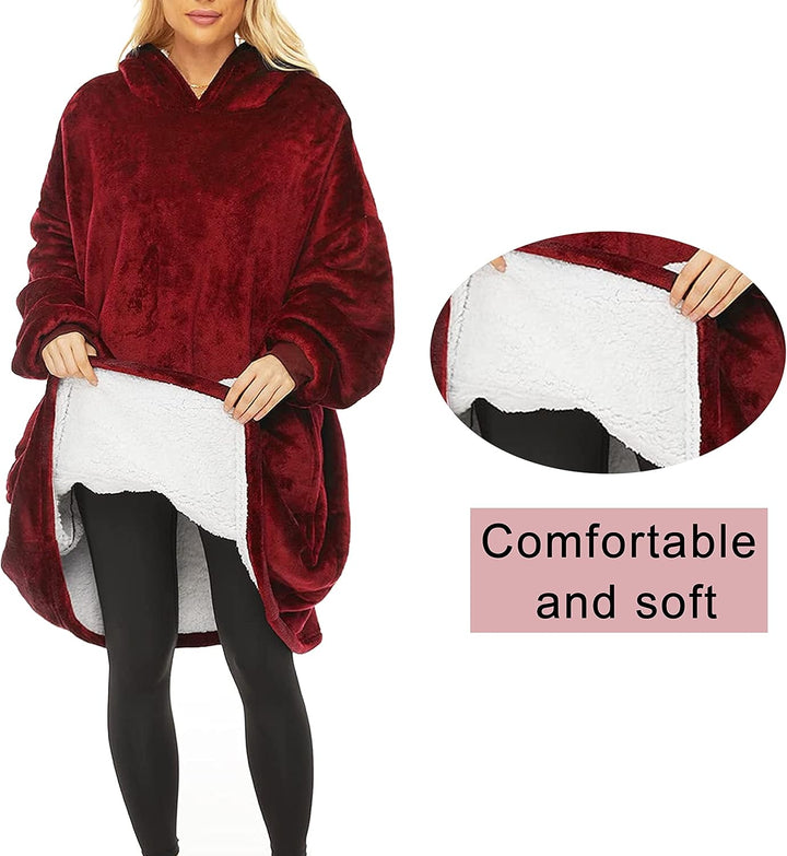 Yutdeng Sweatshirt Hoodie Oversize Damen Kapuzenpullover Decke Hoodie Super Weich Pulloverdecke Herr