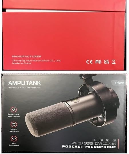 FIFINE XLR Studio Mikrofon Dynamisches, USB Microphone PC für Streaming Podcast Gaming, für PS4/5 Ma