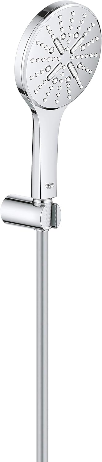 GROHE Rainshower 130 SmartActive | Wandhalterset 3 Strahlarten | Chrom | 26581000 Handbrausehalter (