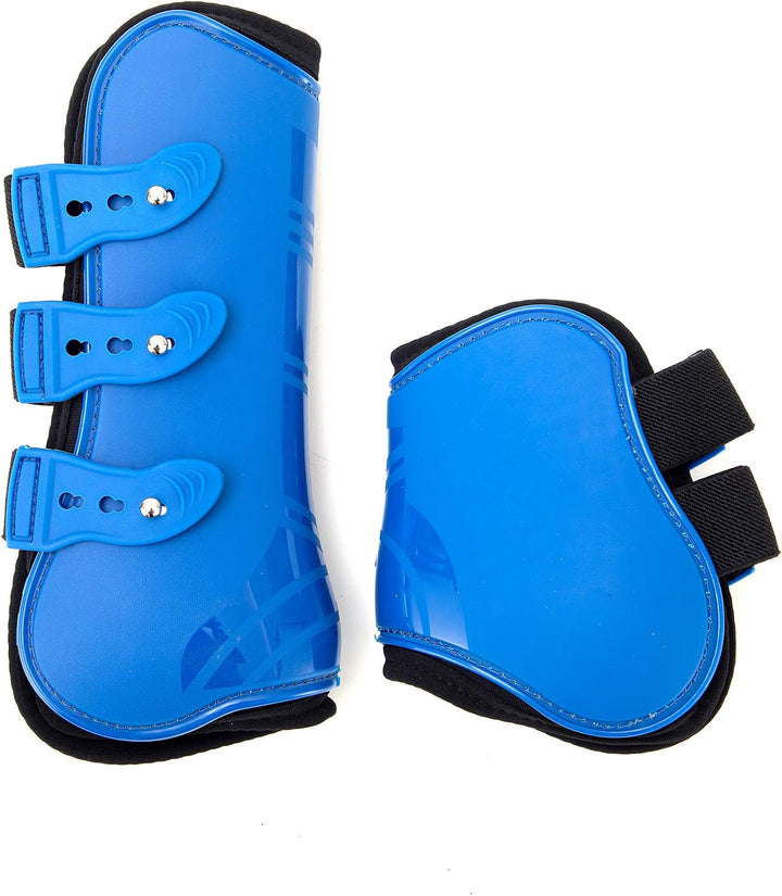Merauno® Gamaschen Pferde 4er Set Sehne Schützer Fetlock Pferdesprungschutz Vorne Hinter Paar Robust
