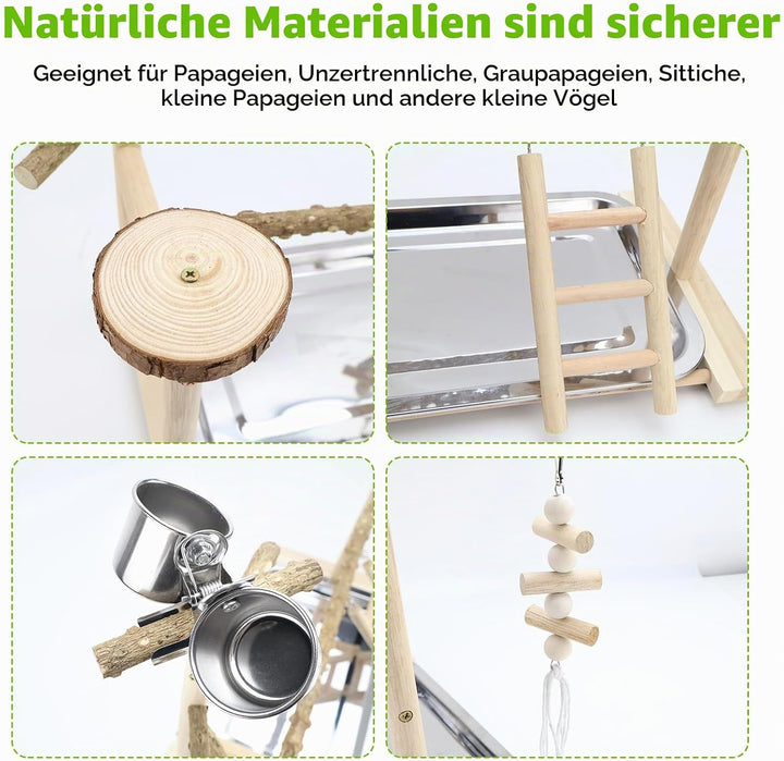 Papagei Vogelspielplatz Wellensittich Spielplatz Wellensittich Spielzeug Vogel Zubehör Vogelspielzeu