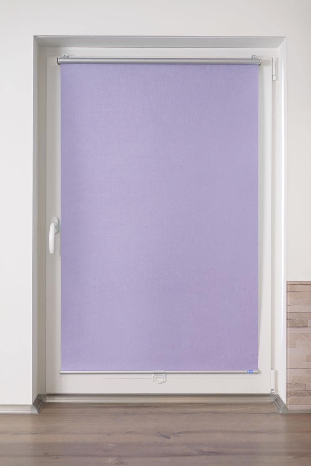 Springrollo/Mittelzugrollo mit modernen Struktur Stoff Lavendel, 90 cm x 200 cm (B x L) Lavendel 90