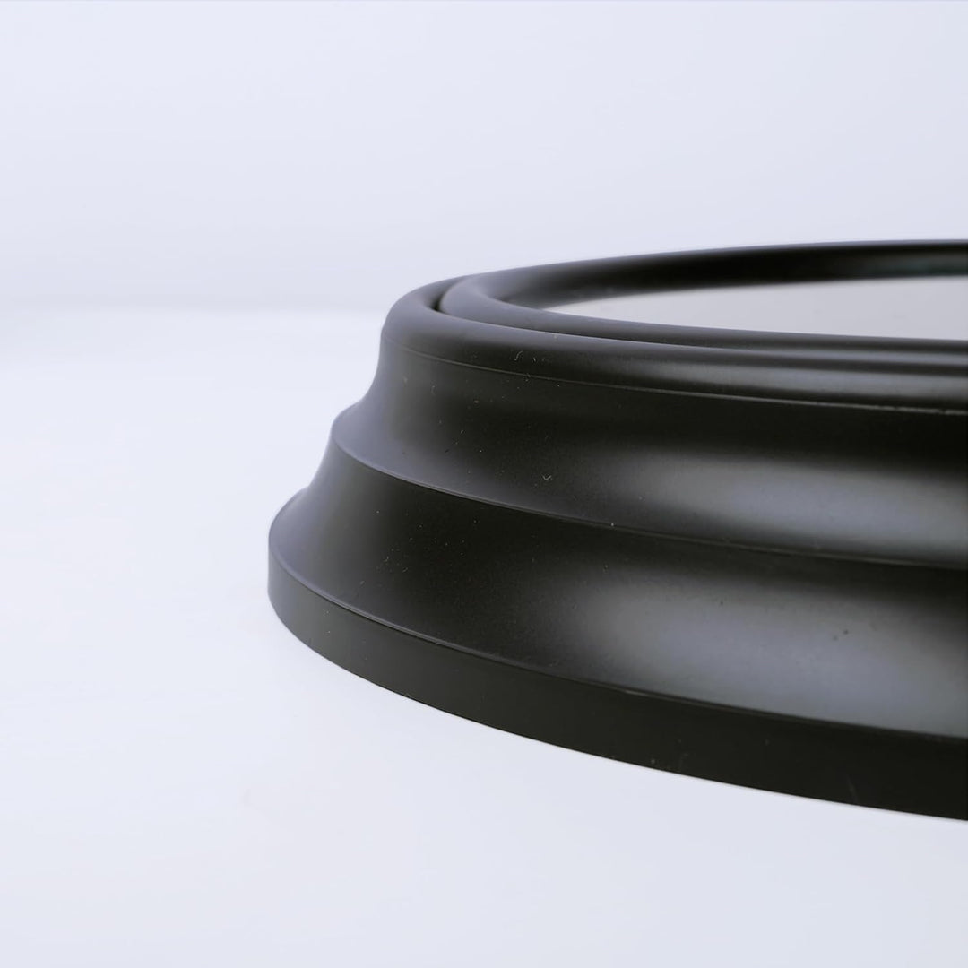 Lafocuse 30 cm Lautlos Wanduhr Römische Ziffern, Klassische Wanduhr Grau, Retro Wanduhr Ohne Tickger