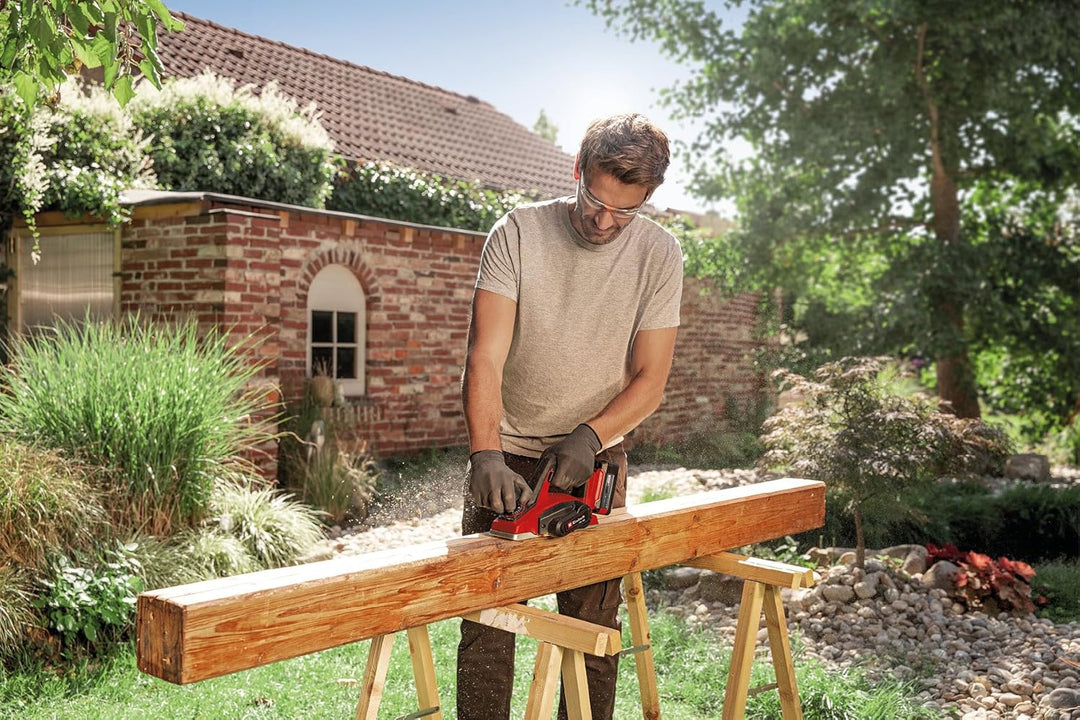 Einhell Akku-Hobel TE-PL 18/82 Li-Solo Power X-Change (18 V, Li-Ionen, 82 mm Hobelbreite, bis 2 mm S