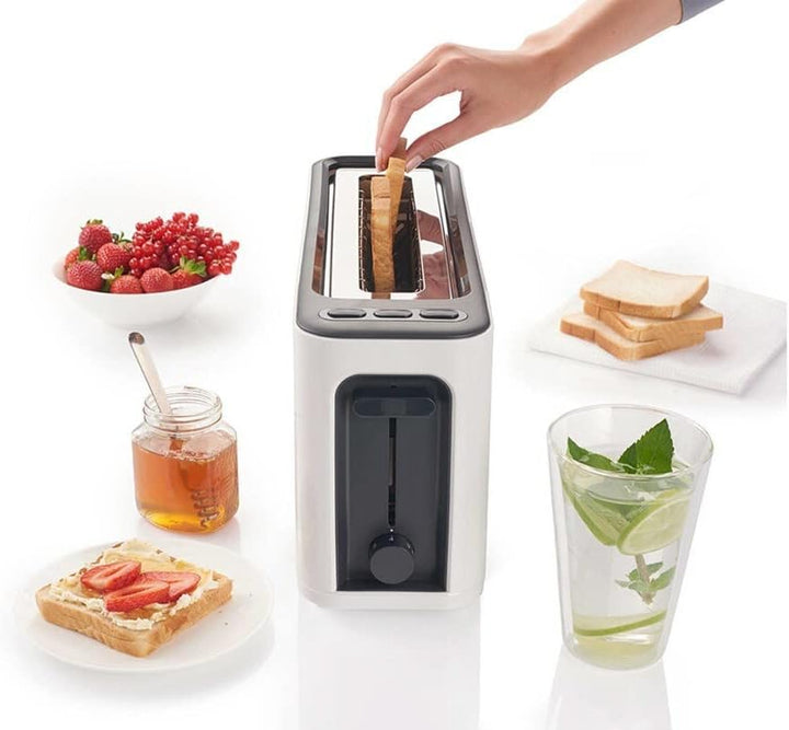 Braun Household HT 3110 WH Toaster | Langschlitz | Extrabreite Toastkammer | Herausnehmbare Krümelsc