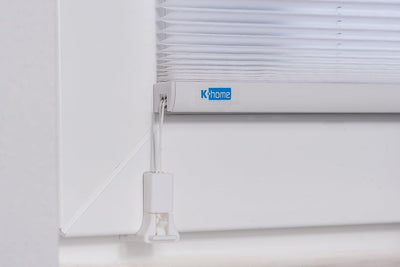 K-home 688899-6 Klemmfix-Plissee 90 x 130 cm (B x L) Grau Lichtschutz +++ Moderne Crushed Optik +++