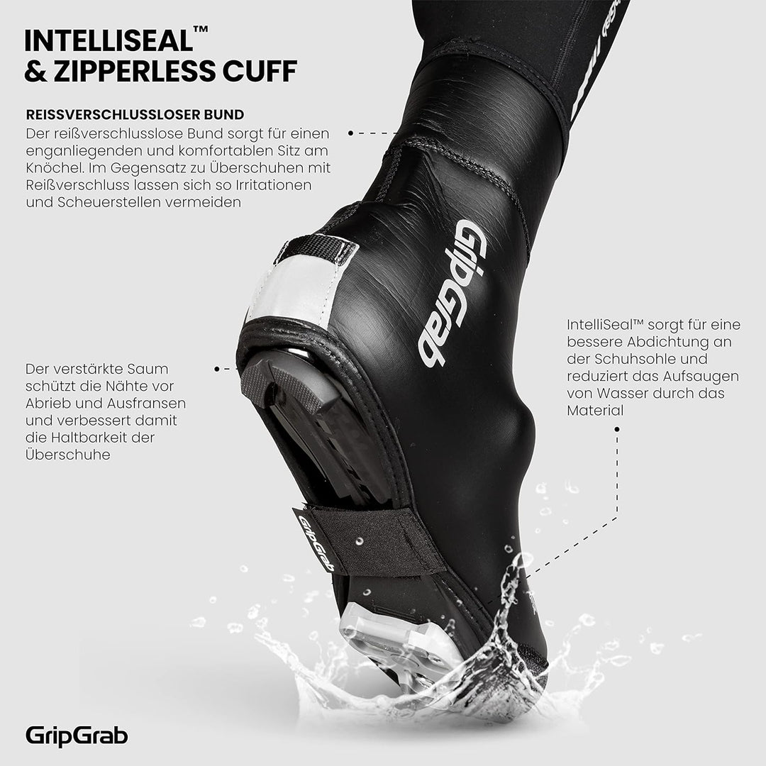 GripGrab Arctic Gefütterte Winter Rennrad Überschuhe Extrem Warme wasserdichte Winddichte Thermo Rad