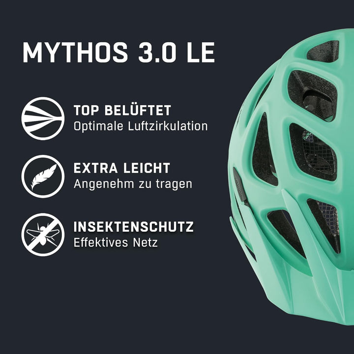 ALPINA MYTHOS 3.0 - Leichter, Optimal Belüfteter & Anpassbarer Fahrradhelm Mit Antibakteriellen Pols