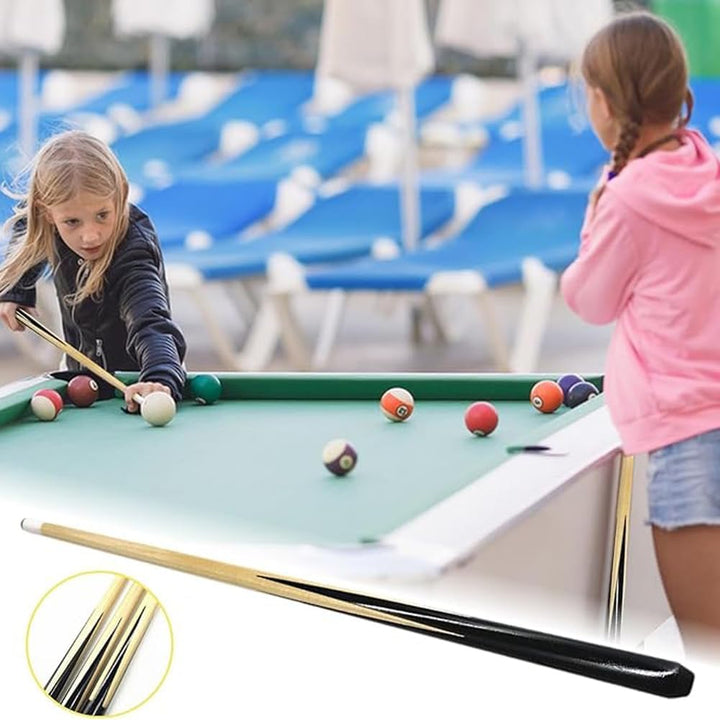 YRU 2 Stück Billard Pool Queue, Kinder Short Billard Rod 50-122 cm Snooker Tisch Queue Innen Esche H