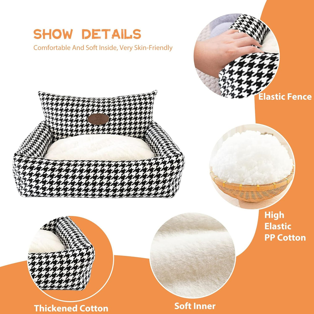 PETCUTE Orthopädisches Hundebett,Hundekorb Waschbar,Rutschfestes Hundesofa,Super Weich Haustierbett