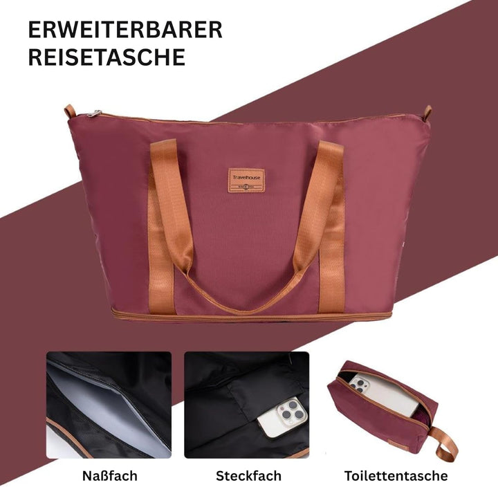 Travelhouse Bari Premium Kofferset 6-teilig – Robust & leichtes ABS Hartschalen Trolley Set mit 4 Ko