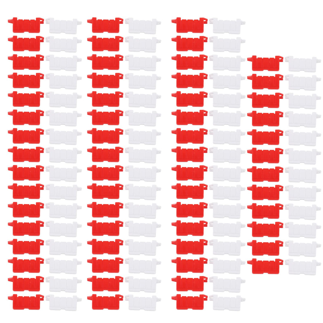 RC Drift Race Road Barrier, Rot Weisse Strassen Blöcke 120PCS Kunststoff Langlebige Fernbedienung Au