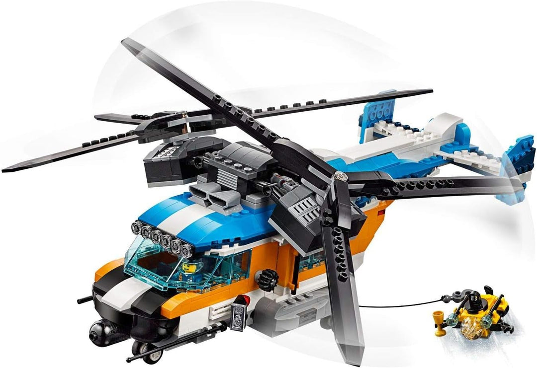 LEGO 31096 Creator 3-in-1 Set: Doppelrotor-Hubschrauber, Jet oder Luftkissenboot
