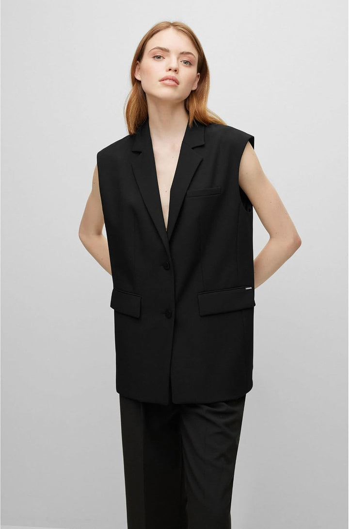 HUGO Damen Aneris Jacket 38 Black1, 38 Black1