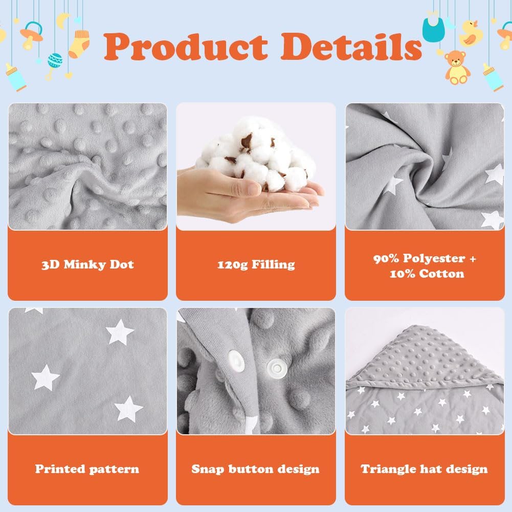 Einschlagdecke Und Strickmütze Set, Einschlagdecke Babyschale Decke Kinderwagen, universal Baby Baby