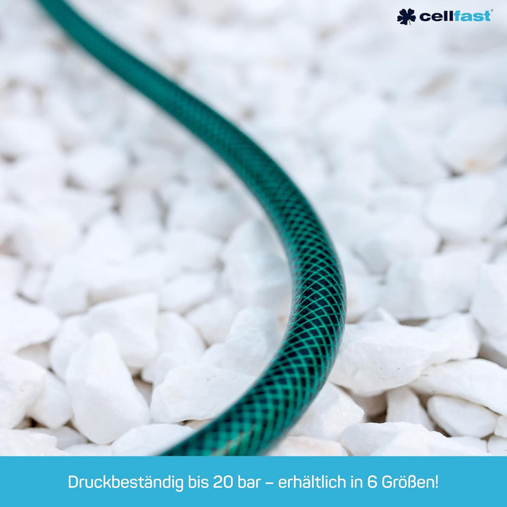 Cellfast Gartenschlauch ECONOMIC Elastisch und flexibel 3-lagiger Wasserschlauch aus Polyesterkreuzg