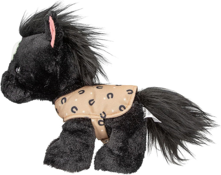 Depesche 13186 Miss Melody - Kuscheltier Pferd Black Angel in Schwarz-Weiss, ca. 20 cm grosses Plüsc