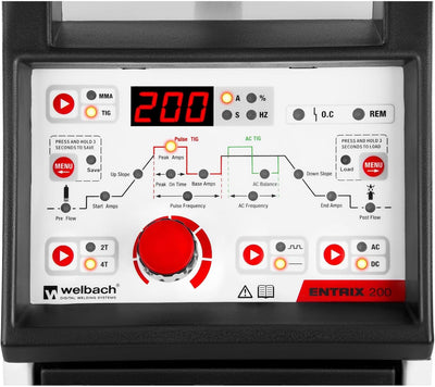 Stamos Welding Group Alu Schweissgerät WIG AC/DC ENTRIX 200 Schweissmaschine für Aluminium Schweissg