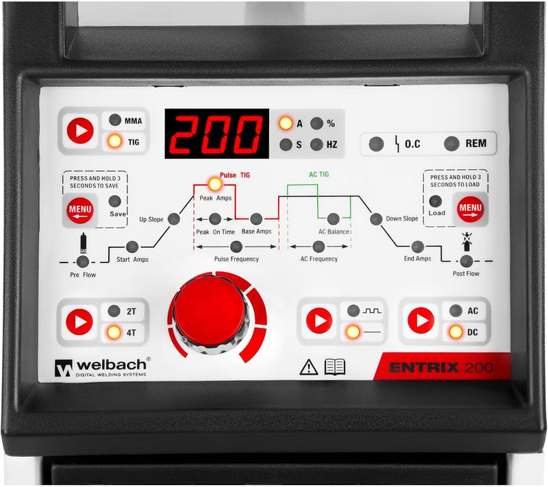 Stamos Welding Group Alu Schweissgerät WIG AC/DC ENTRIX 200 Schweissmaschine für Aluminium Schweissg