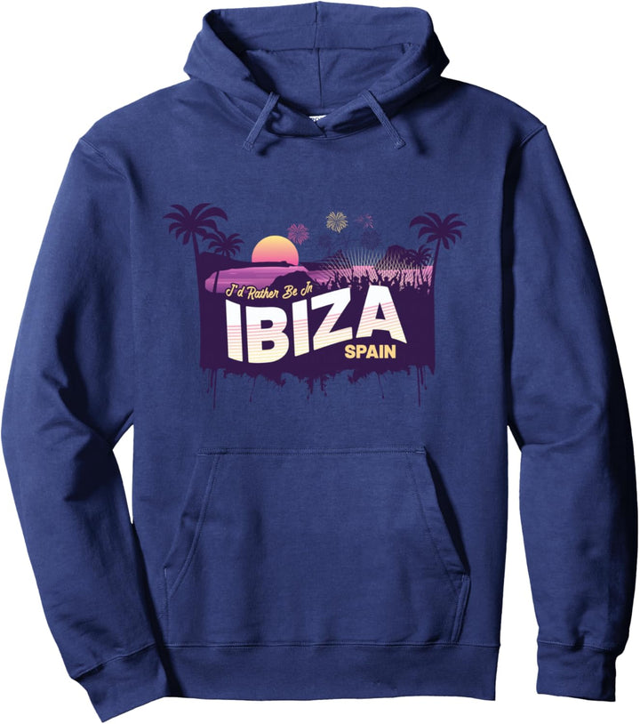 Ich wäre lieber in Ibiza Vintage Spanien Souvenir Pullover Hoodie
