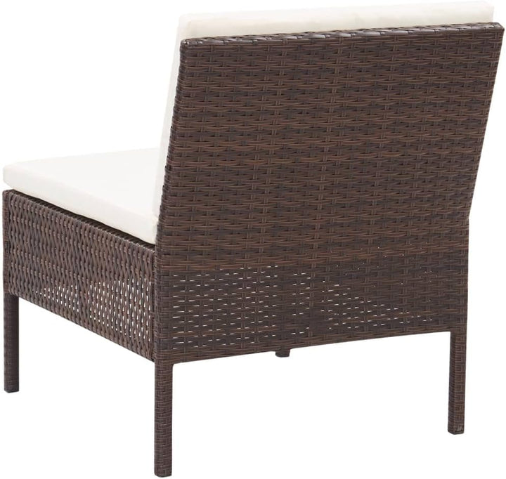 vidaXL Gartenmöbel 3-TLG. mit Auflagen Sitzgruppe Garten Garnitur Lounge Sofa Sitzgarnitur Gartenset