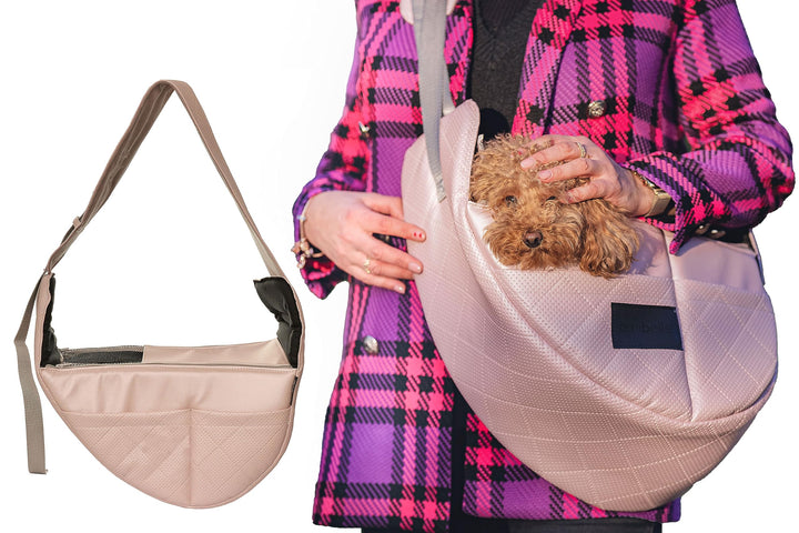 BOUTIQUE ZOO Hundetasche, Welpentasche - bis 6 kg - Tragetasche für kleinen Hund, Welpen, Katze | Fa