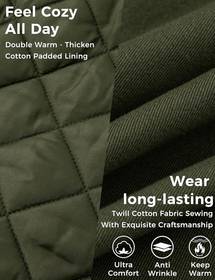 Wantdo Damen Winddichter Warmer Mantel Winter L?ssiger Fleecemantel Klassische Baumwoll Kapuze Jacke