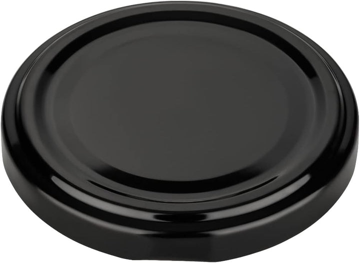 gouveo 10er Set Vorratsgläser 500 ml eckig mit Schraubdeckel schwarz - Leere Schraubgläser zum Befül