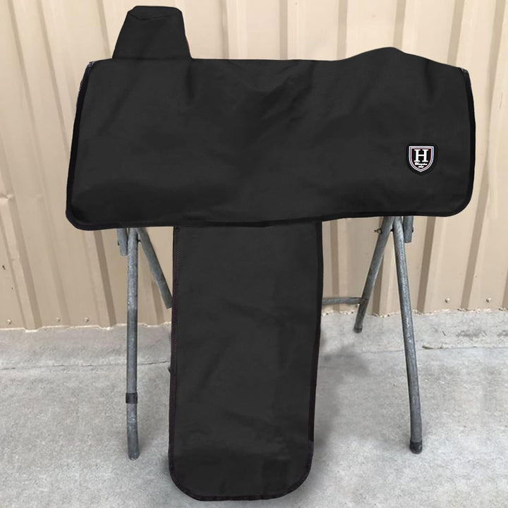 Harrison Howard Westernsattelbezug, wasserdicht, 600 Denier, Schwarz, schwarz