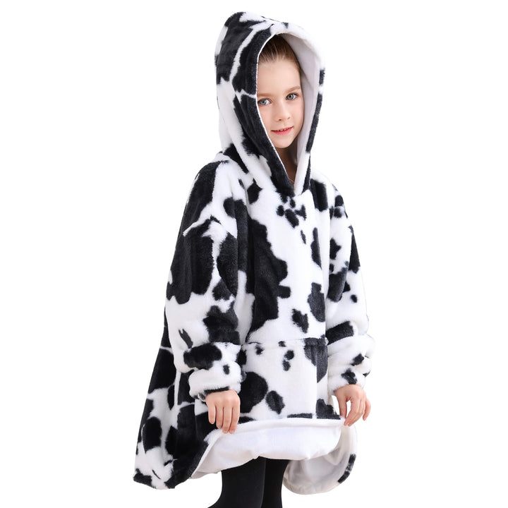 Wearable Blanket Hoodie für Kinder Kleinkinder, Super gemütlich warm und weich mit Kapuze Decke Swea