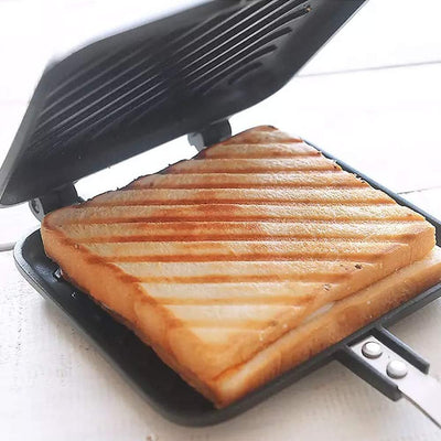 TAMUME Gerillt-Oberfläche Sandwichtoaster Antihaft-Torteneisen mit Stabilem Griff, Toastie Sandwich