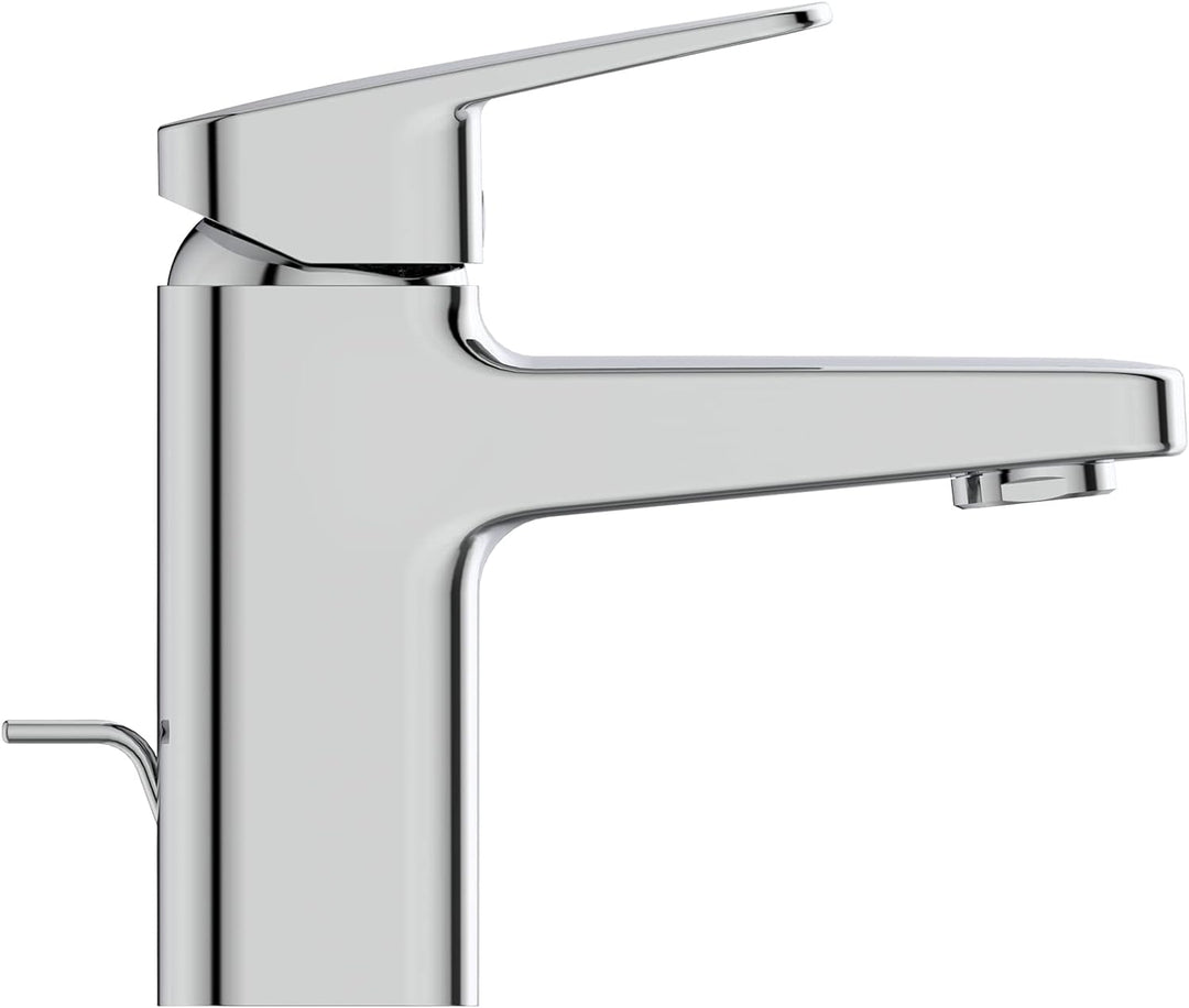 Ideal Standard BD274AA Ceraplan Waschtischarmatur mit Zugknopf-Ablaufgarnitur Auslaufhöhe 73mm EasyF