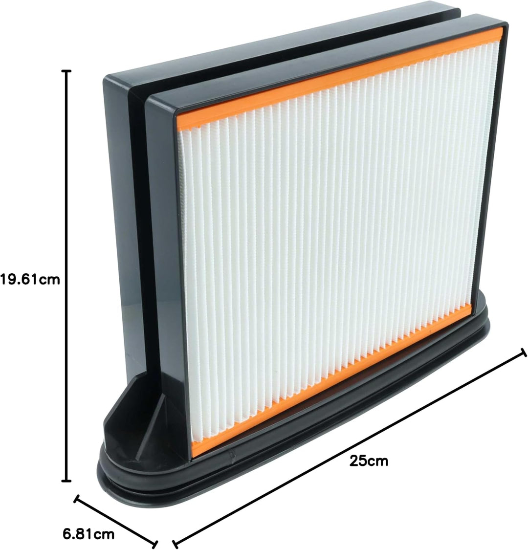 vhbw Flachfaltenfilter F8 kompatibel mit Bosch GAS50, GAS25, GAS25L SFC, GAS50M Industriestaubsauger