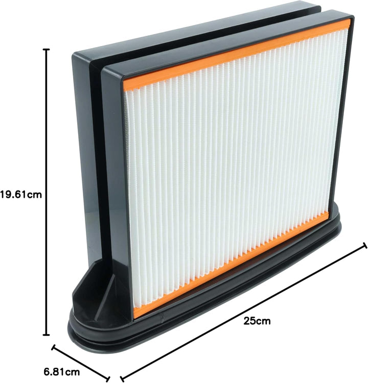 vhbw Flachfaltenfilter F8 kompatibel mit Bosch GAS50, GAS25, GAS25L SFC, GAS50M Industriestaubsauger