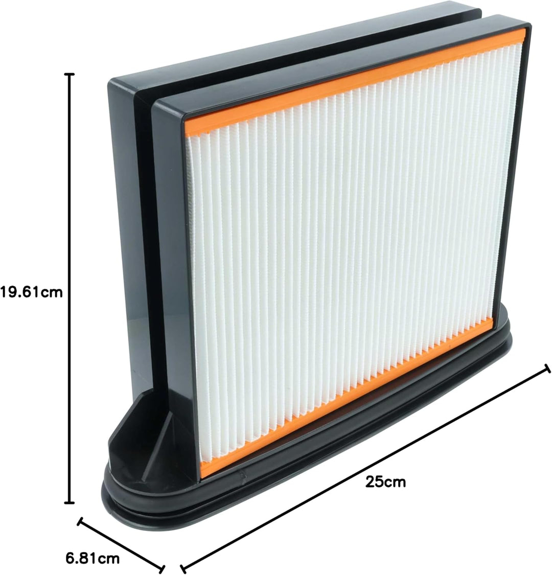 vhbw 2x Flachfaltenfilter F8 kompatibel mit Hitachi RP250YDM(WA), RP350YDM (WA) Industriestaubsauger