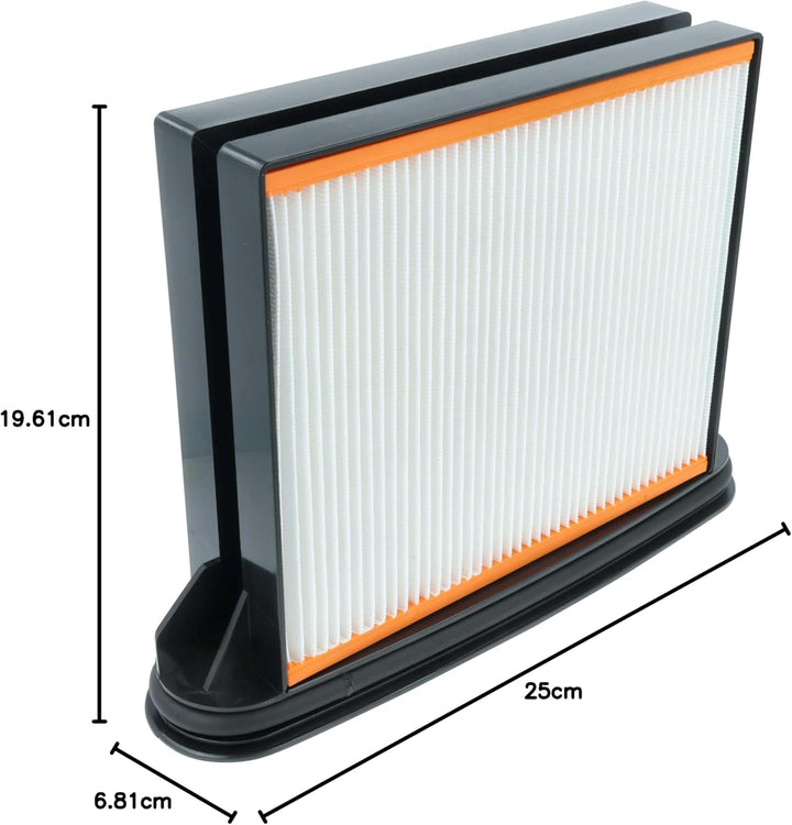 vhbw 2x Flachfaltenfilter F8 kompatibel mit Hitachi RP250YDM(WA), RP350YDM (WA) Industriestaubsauger