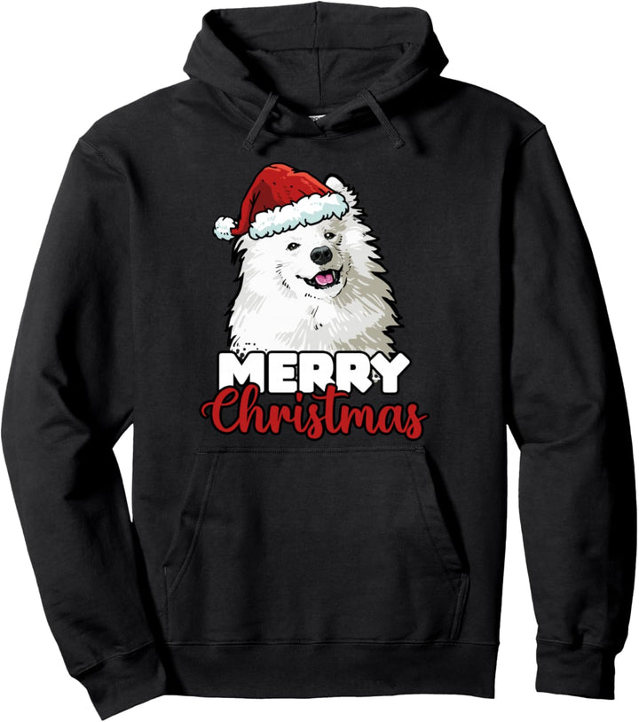 Merry Christmas Samojede Hundelieber Geschenk Pullover Hoodie