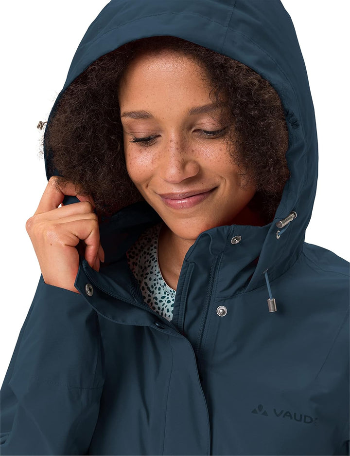 VAUDE Women's Mineo 2.5L Coat - Regenmantel für Damen - wasserdicht, winddicht und atmungsaktiv 40 d