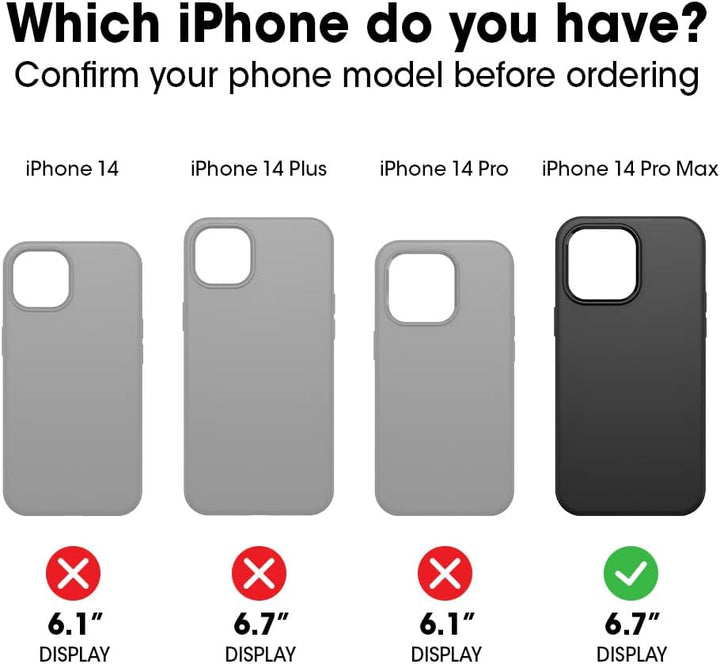 OtterBox Symmetry Series Schutzhülle für iPhone 14 Pro Max – Tiana Beauty, Ultra-schlank, rastet an