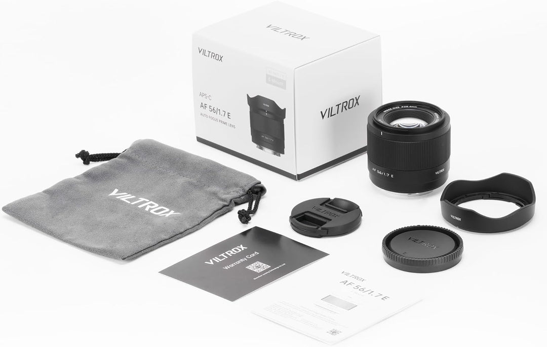 VILTROX AF 56mm f/1.7 E Objektiv für Sony, Sony Prime e Mount Objektiv 56 mm f1.7 für Sony a7iv a7rv