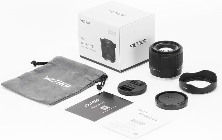 VILTROX AF 56mm f/1.7 E Objektiv für Sony, Sony Prime e Mount Objektiv 56 mm f1.7 für Sony a7iv a7rv